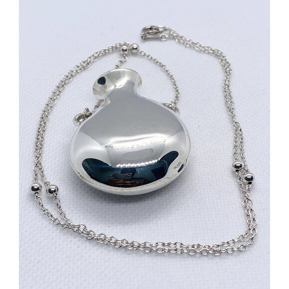 SOLD!Tiffany & Co Open Bottle Jug Bead Necklace Elsa Peretti Sterling Silver 925 - Picture 7 of 16